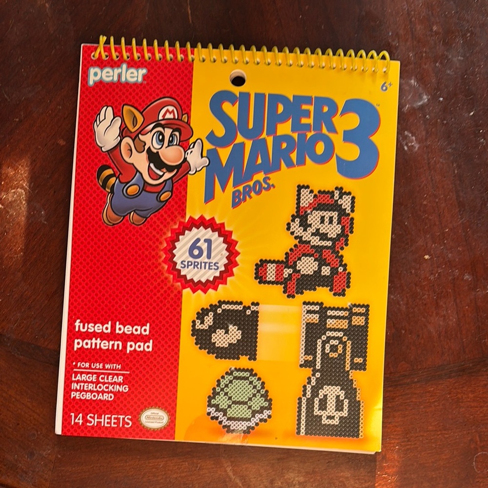 Super Mario Bros 3 Fused Bead Pattern Pad